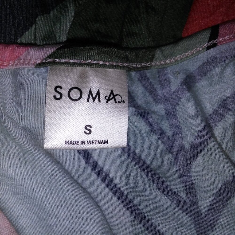 Soma Sleep Shirt Sleepwear Small Colorful Geo Sleeveless Tank Style - Picture 8 of 9